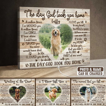 Custom Photo Pet Memorial Canvas, Dog Passed Away Gift, Pets in Remembrance, Cat Memorial Gift, Pet Loss Gifts, Loss of Dog Gift, Dog Canvas