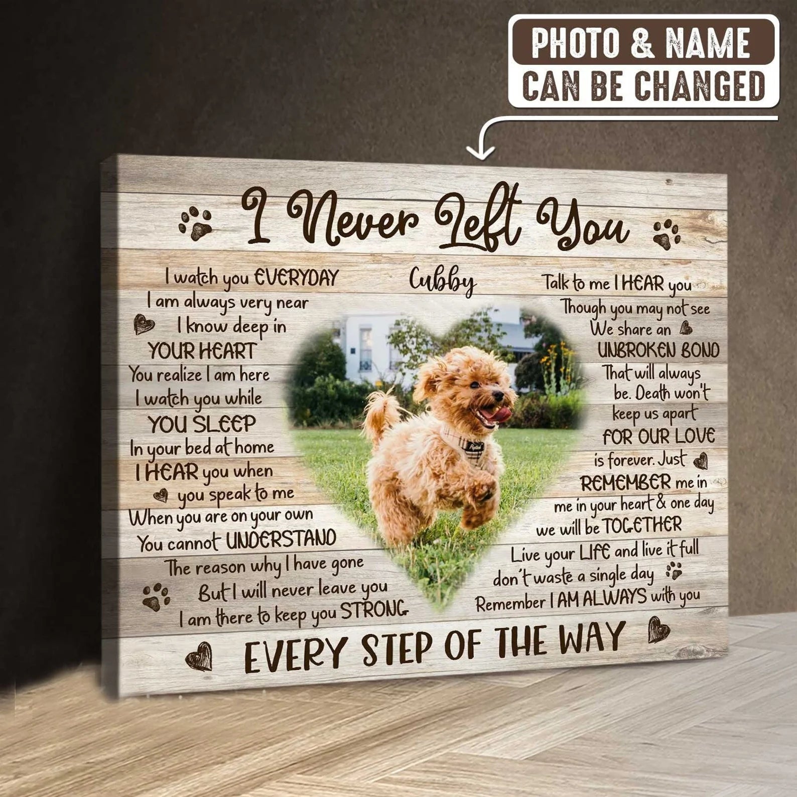 Custom Photo Pet Memorial Canvas, Dog Passed Away Gift, Pets in Remembrance, Cat Memorial Gift, Pet Loss Gifts, Loss of Dog Gift, Dog Canvas