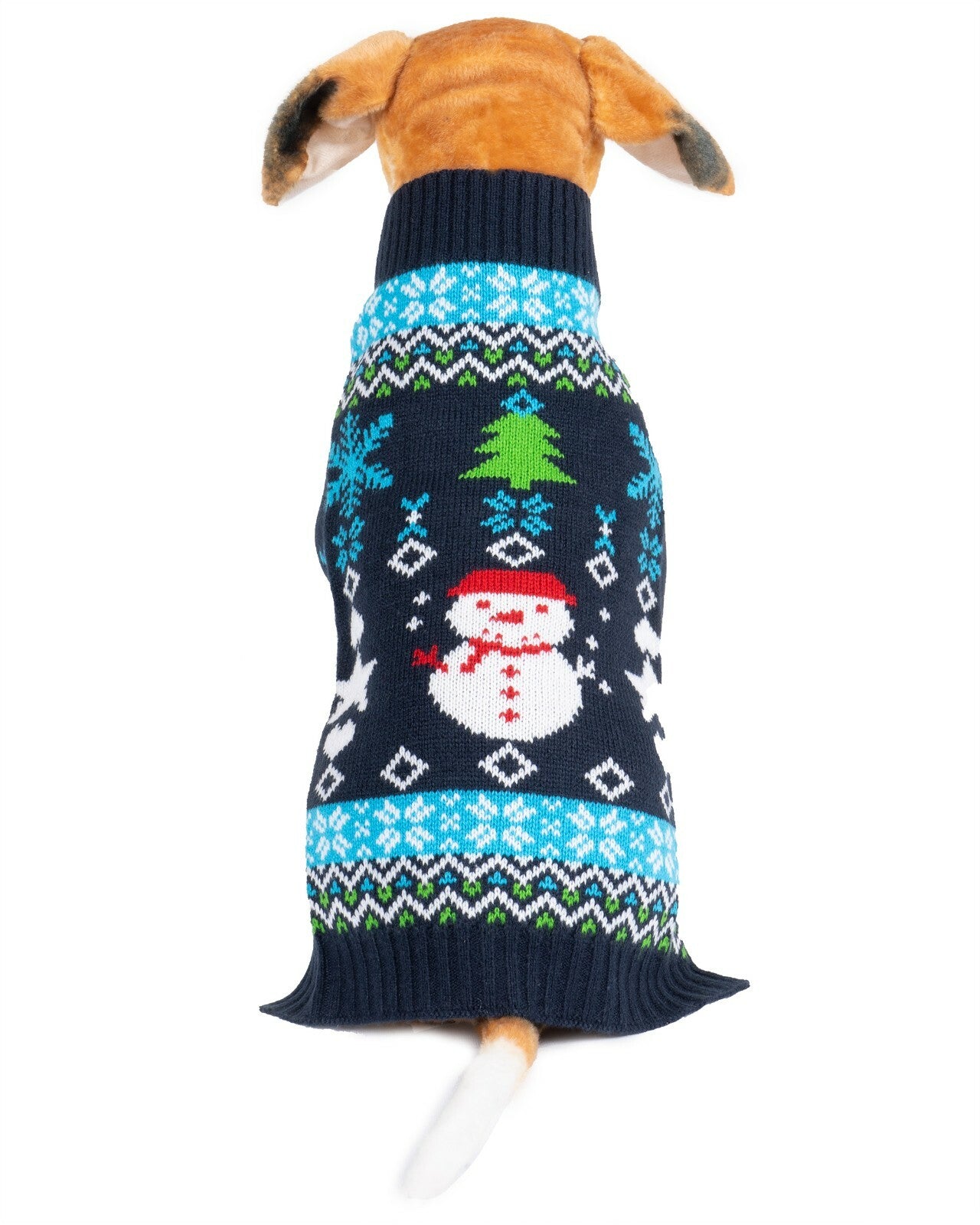 Christmas Puppy Outfit Pet Snowman Elf Happy Bir Jesus Warm Knitted Dog Jumper