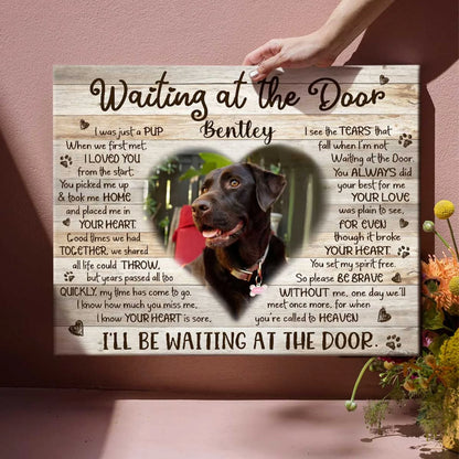 Custom Photo Pet Memorial Canvas, Dog Passed Away Gift, Pets in Remembrance, Cat Memorial Gift, Pet Loss Gifts, Loss of Dog Gift, Dog Canvas